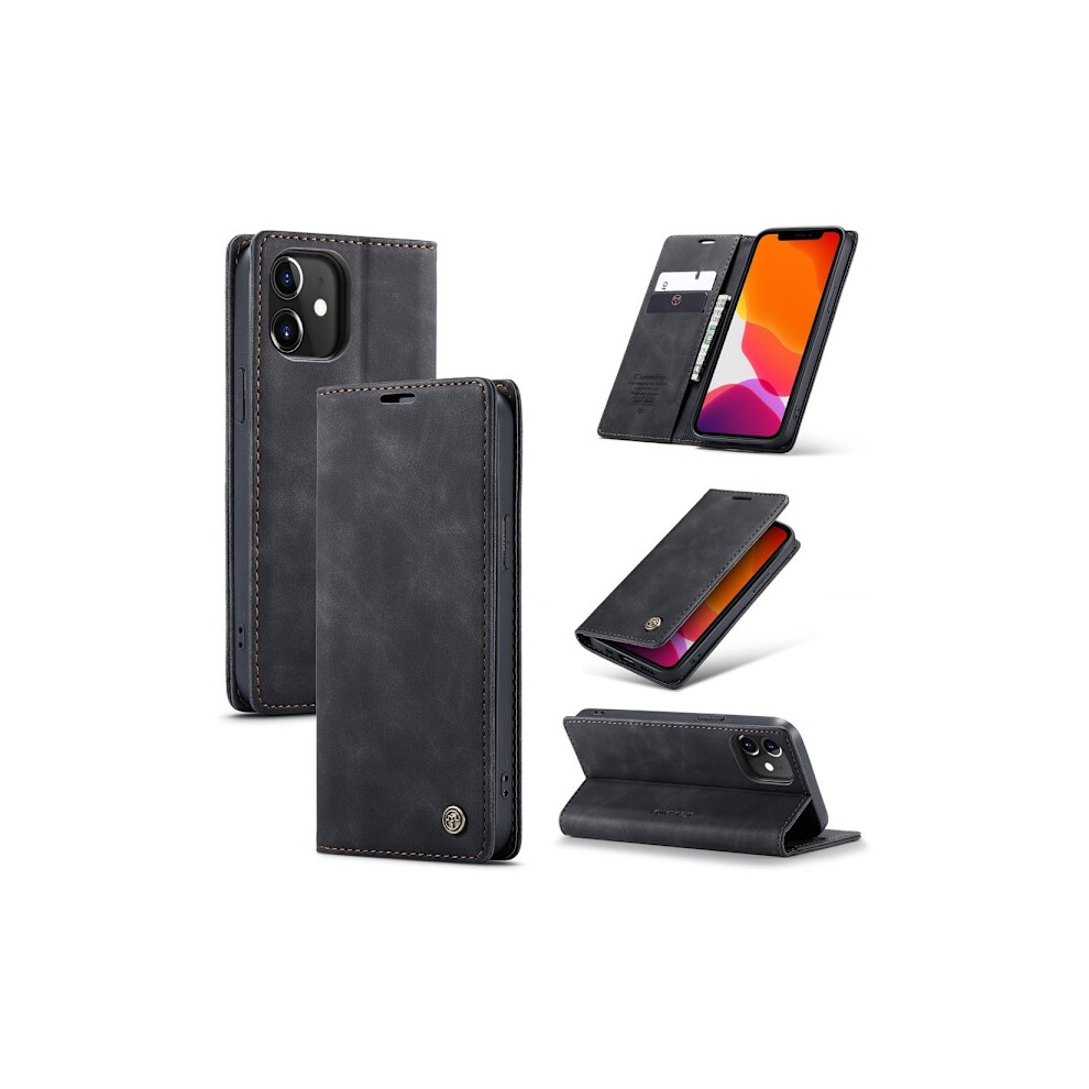 Compatible With Iphone 12 / 12 Pro - Caseme Vintage Case - Black 9389440691261