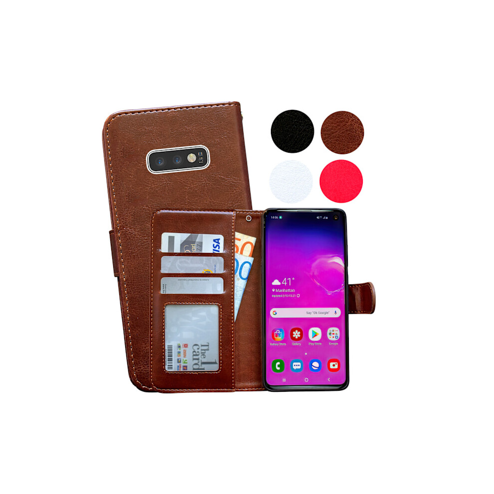Compatible With Samsung Galaxy S10e - Leather Case / Protection 9389440691155