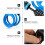 2pcs Five- Code Lock Bike Security Lock Mountain Bike Anti-theft Lock (Blue) 4