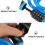 2pcs Five- Code Lock Bike Security Lock Mountain Bike Anti-theft Lock (Blue) 3
