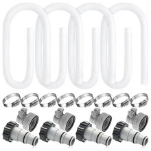 1,5 Zoll x 59 Zoll Poolschläuche - Skimmer-Poolschläuche für Poolpumpenfilter, Pumpenschläuche für oberirdische Pools