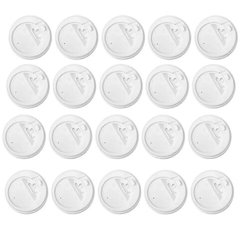 Pacote com 200 tampas de plástico para copos de café, com 9 cm de diâmetro, compatíveis com copos de 300 ml, 350 ml, 470 ml e 600 ml.