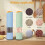 2PCS Electric Salt and Pepper Grinder Automatic Operation with Adjustable Coarseness Battery Powered 5