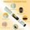 2PCS Electric Salt and Pepper Grinder Automatic Operation with Adjustable Coarseness Battery Powered 2