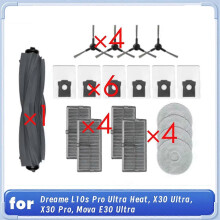 19 kpl Dreame L10s Pro Ultra Heat/X30 Ultra/X30 Pro/Mova E30 Ultra -robotti-imuriin ja -lakaisijaan