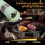2PCS Electric Salt and Pepper Grinder Automatic Operation with Adjustable Coarseness Battery Powered 4