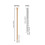 25Pcs Copper Nails for Tree Stumps 3.14 Inches Long Pure Copper Nails Bulk with Drill Bit to Remove 4