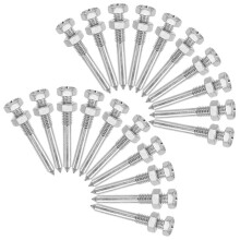 26 Stück Schuhspikes für Eisbelüfter, Schuhspikes für Damen, Rasenbelüfter-Schuhspikes, silberne Rasenschuhspikes