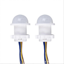 2 Stück intelligenter PIR-Sensor-Detektorschalter 110 V 220 V Infrarot-Bewegungsmelder mit automatischer Ein-/Ausschaltung