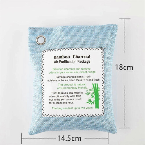 4 Sacos de Carvão de Bambu para Absorver Odores em Casa e Carros - Remove Formaldeído e Aromas 1