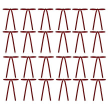 24 stuks kerststrikjes van fluweel, 5 x 7 inch, geschikt voor kerstboomversiering, linten en hangers.