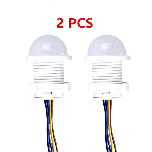 2PCS Smart PIR Sensor Detector Switch 110V 220V Human Body Infrared Motion Sensor Indction Auto on O 1