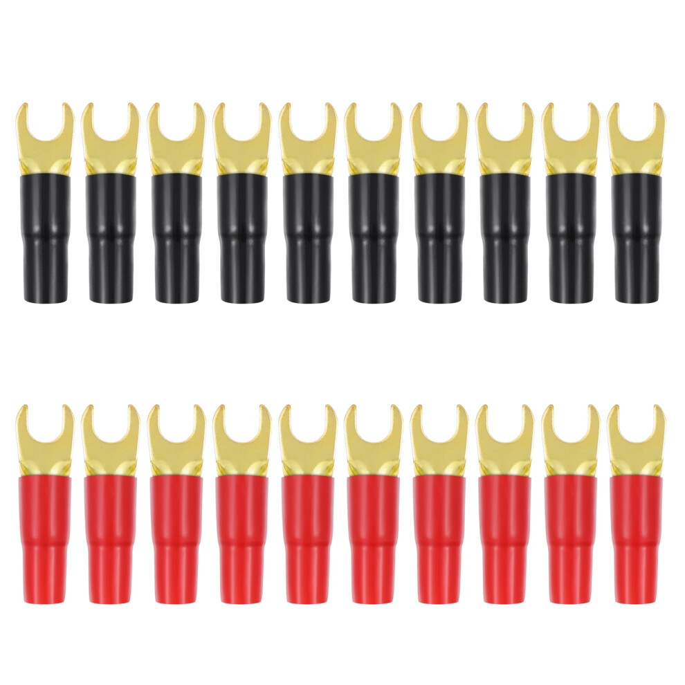 5 Pieces Speakers Protective Boots Speaker Cord 8Ga Connectors Crimp Barrier Connector Crimp Terminals 9389440241305