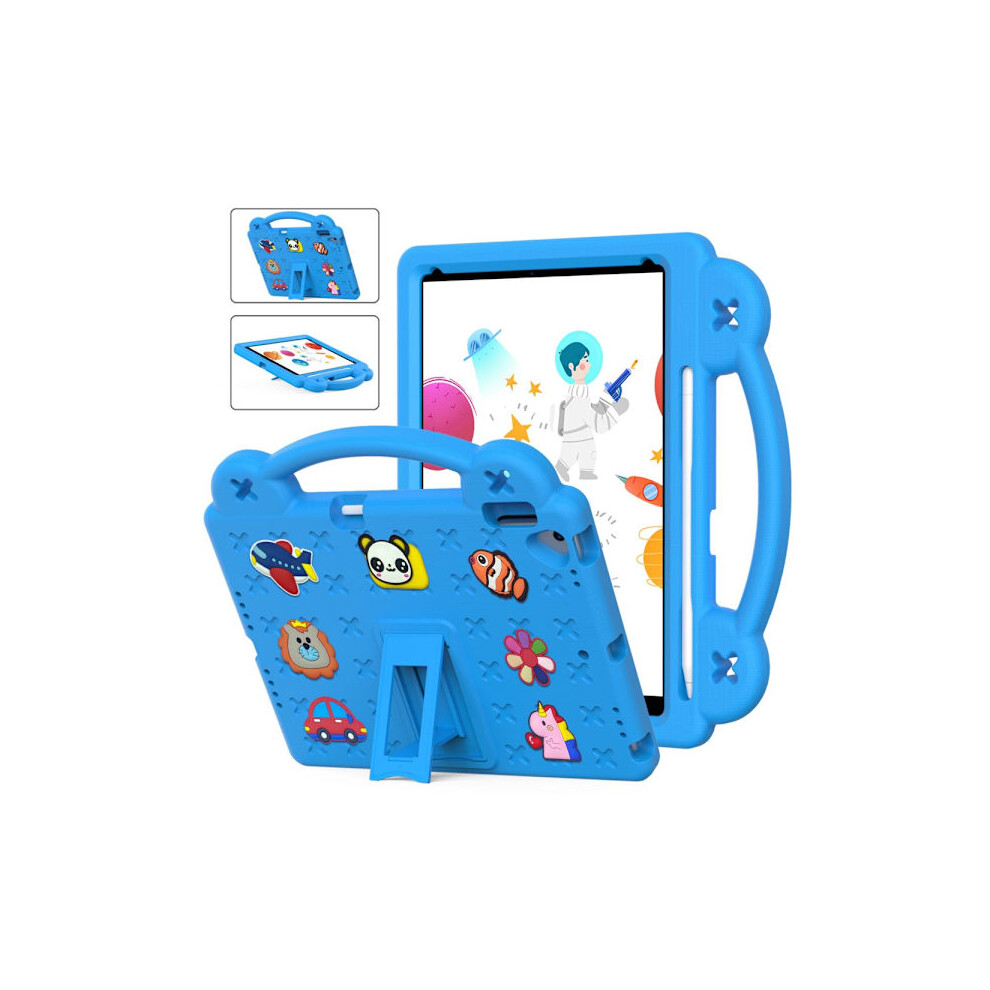 Shockproof Eva Case Compatible With Ipad 10.2 7Th Gen (2019) Kickstand Blue 9389440240797