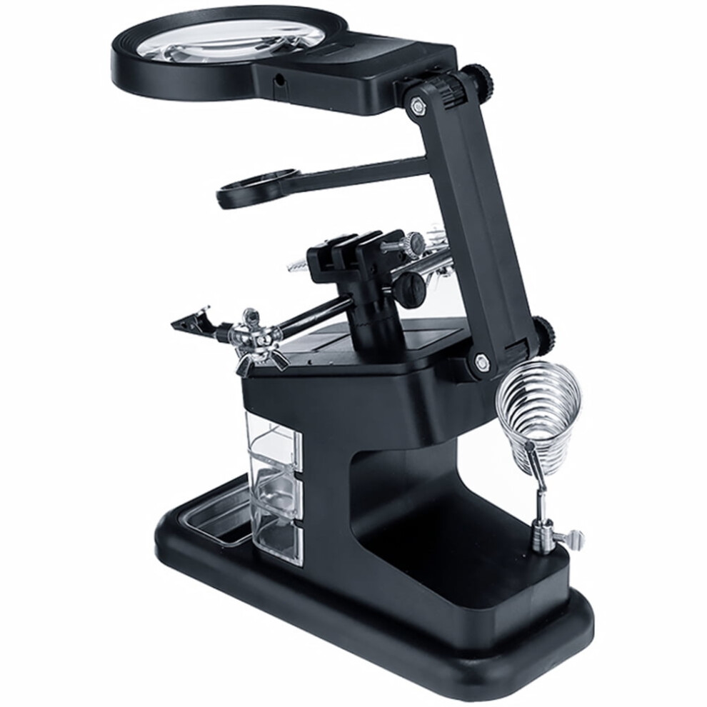 Helping Hands With Welding Rework Holder Magnifying Glass Soldering Station Multifunction Bracket 9389440241060