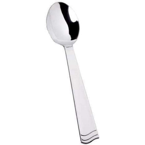 10" Elegant Silver Polished Plastic Salad Serving Utensils Fork & Spoon (Spoons - 30 Pack) 1
