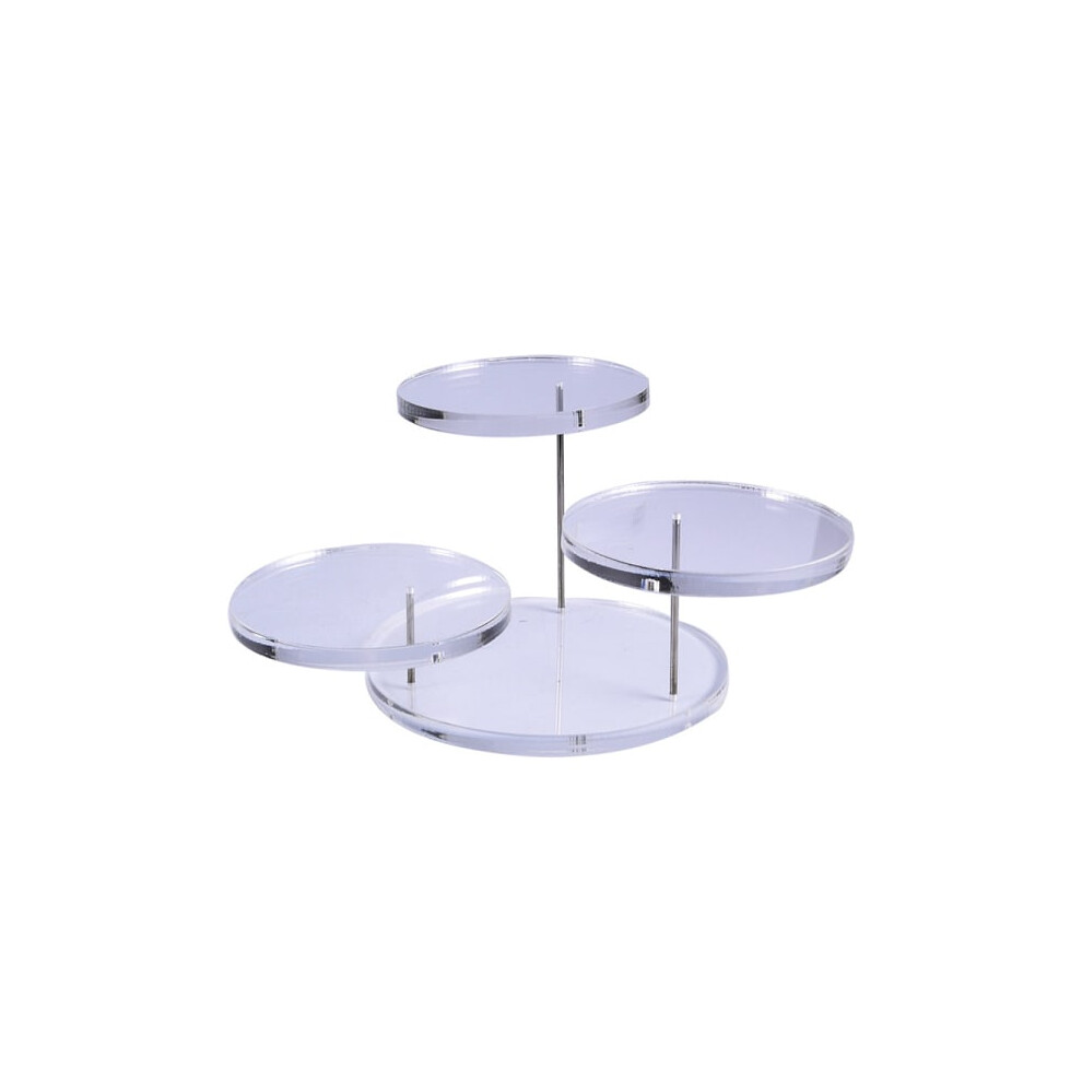Cupcake Stand Acrylic Display Stand For Jewelry Cake Dessert Ra Transparent 3 9389440387959