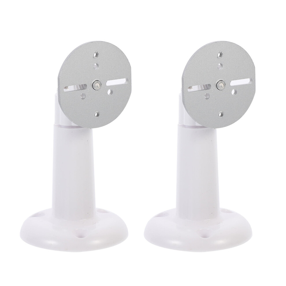 Camera Bracket 2 Pcs Security Support Mount Tv System Stand Universal Abs White 9389440388307
