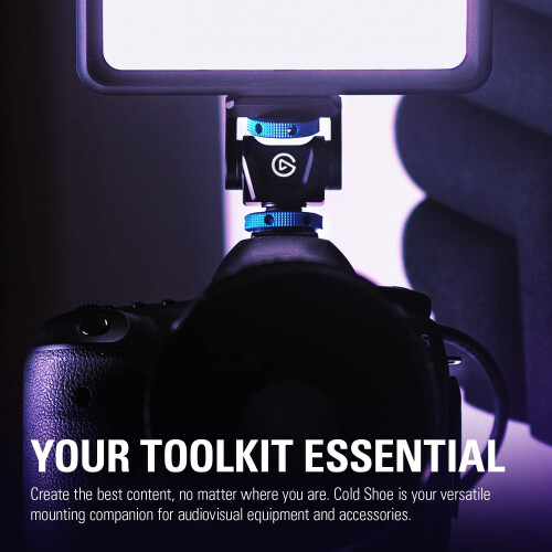 Cold Shoe – Adjustable ¼ inch Thread Mount for Lights, Off-Camera Flash, s, Compatible with Key Light 1