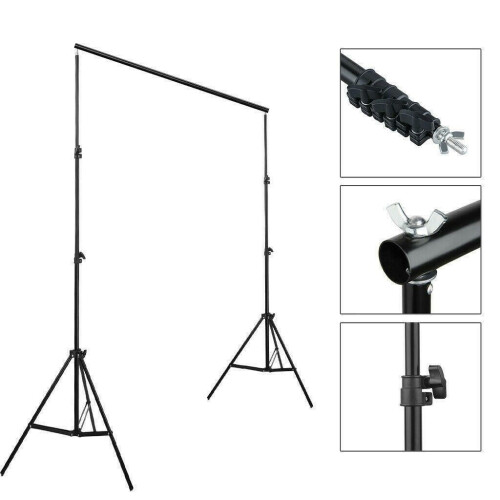 10Ft Adjustable Photography Background Stand Photo Backdrop Crossbar Frame 2