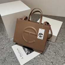 Telfar Bag Female candy color shoulder messengers wrap Small 20cm khaki color