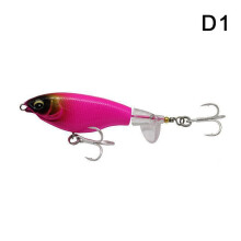 1Pcs Quality Whopper Plopper Wobblers 7.5cm 6.5g Topwater Popper Fishing Lure Hard Bait Rotating Soft Tail Fishing Tackle