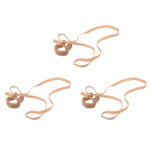 3X Beige Elastic Rubber String Nose Clip Protector for Swimming