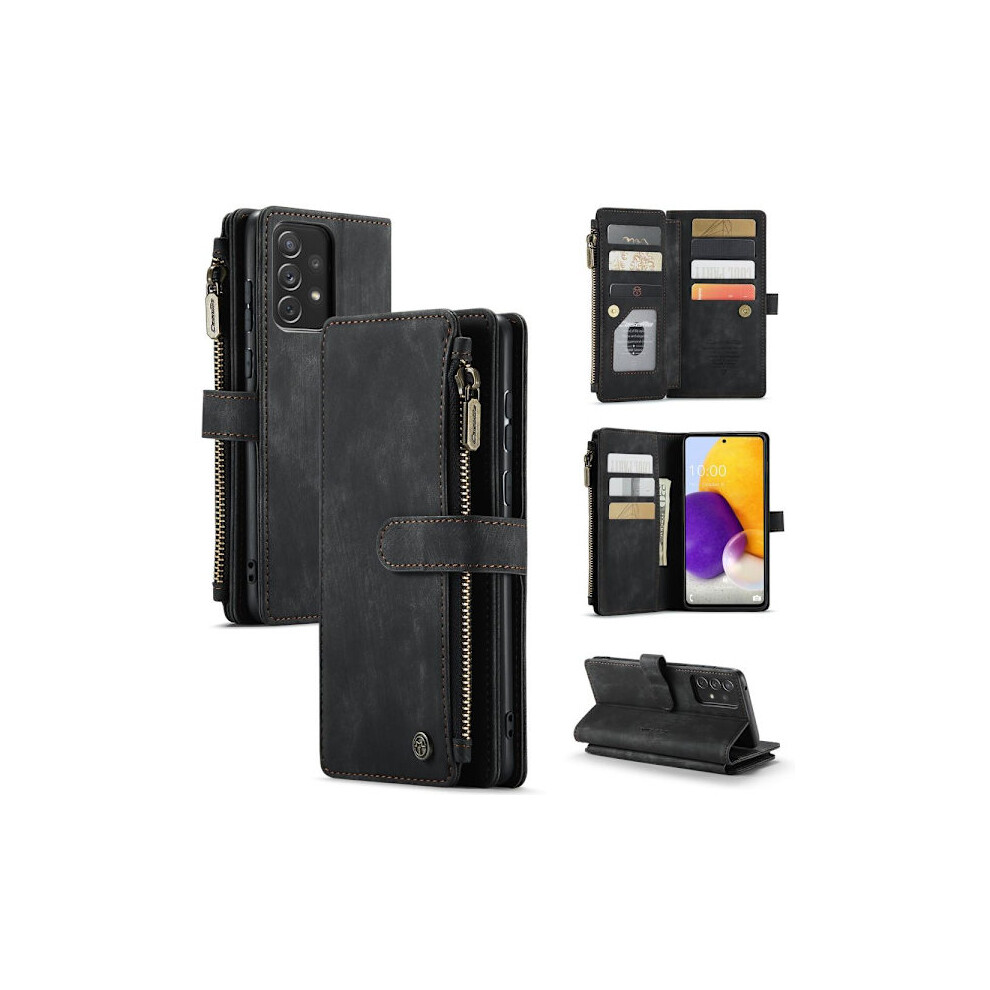 Caseme Compatible With Samsung A13 4G Caseme Big Wallet Wallet Case - Black 9389440389571
