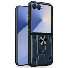 Case with Stand for compatible with Samsung Galaxy Z Flip7 5G PC Back Multicolor Titanium Grey
