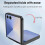 Case with Stand for compatible with Samsung Galaxy Z Flip7 5G PC Back Multicolor Titanium Grey 4