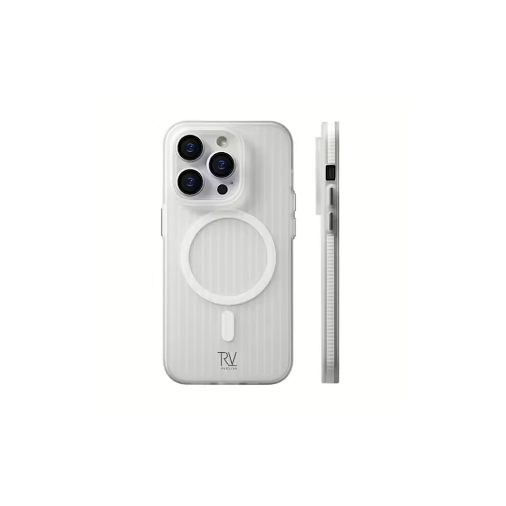 Compatible With Iphone 15 Pro Max Mobile Case Corrugated With Magsafe Rvelon - White 9389440389717