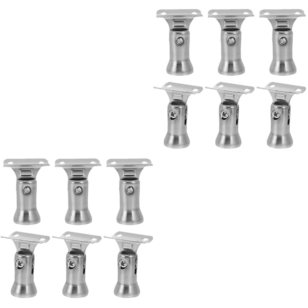 12 Pcs Stainless Steel Handrail Bracket Stairway Railing Brackets Hand Rail Stair Holder 9389440390140