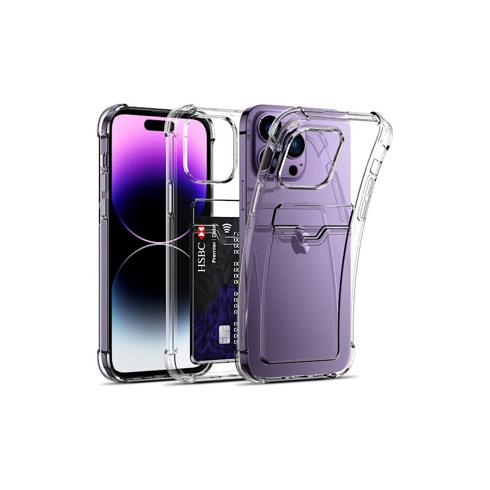 Transparent Compatible With Iphone Case With Card Holder - Many Models Compatible With Iphone 14 Plus 9389440389977