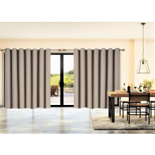 Room Divider 1 Piece K100 Thermal Taupe Blackout Panel for Patio Door Window Curtain Sliding Door 3 Layered Privacy Wall Grommets, 100" W x 84" L
