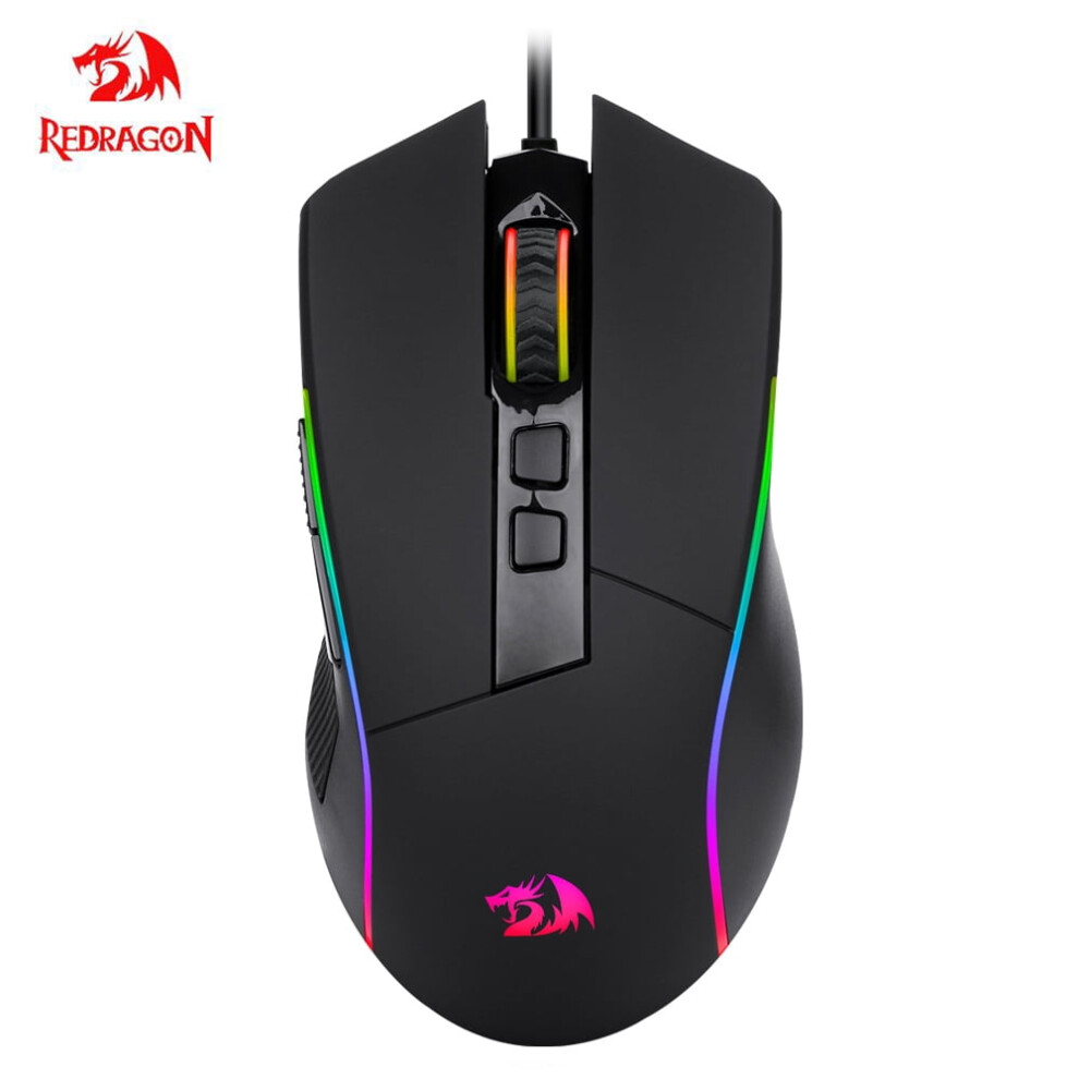 Redragon Lonewolf G105 Rgb Usb Wired Gaming Mouse 8000 Dpi 8 Buttons Mice Programmable Ergonomic For Computer Laptop Pc Gamer 9389440479432