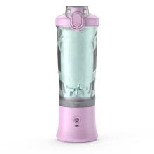 Portable Blender 600ML USB Rechargeable Smoothie Maker with 6 Stainless Steel Blades Purple