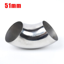 Mosiee Bending Radius 1.5D Stainless Steel 304 Elbow 90 Degree Exhaust System 34-102mm