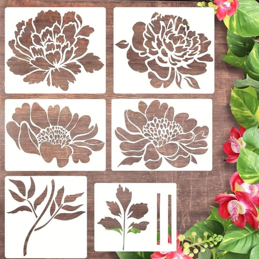 Clearance! Large Flower Stencils Reusable Flower Stencils For Painting On Wood ÑÎ¹ F4c1 9389440841659