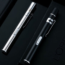 Portable Warm/White Light Stainless Steel LED Nursing Penlight Flashlight - USB Rechargeable