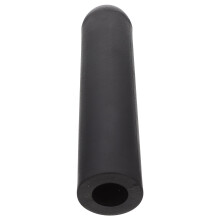 Barbell Handle Grip Round Barbell Handle Bar Plastic Fitness Grip for Gym (Black)