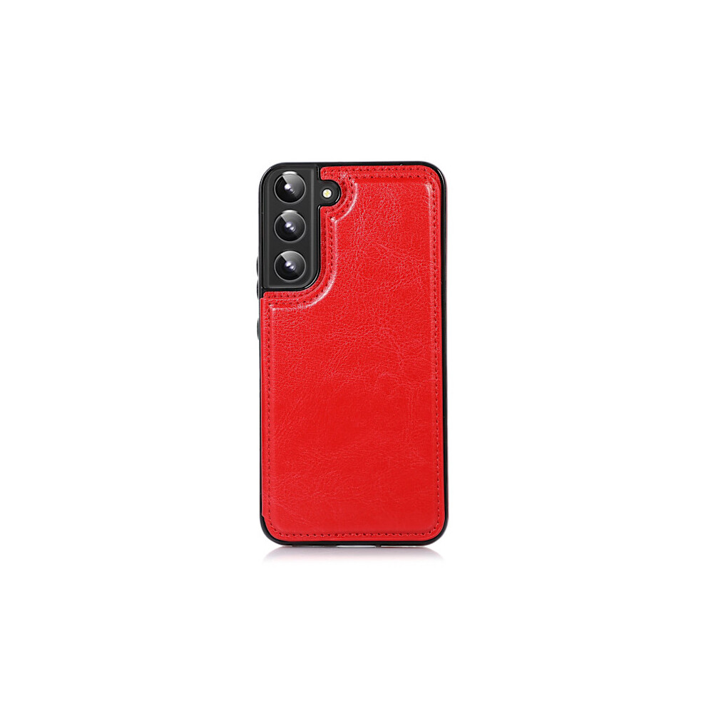 Stylish Case With Card Holder - Compatible With Samsung Galaxy S23 Red 9389440843585