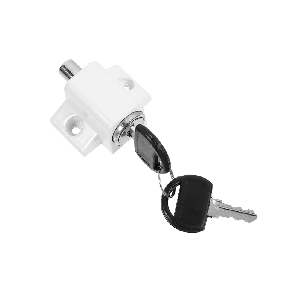 Guangmc Window Lock With Keys Sliding Stopper Clamp For Home Office Children Safety 9389440843974