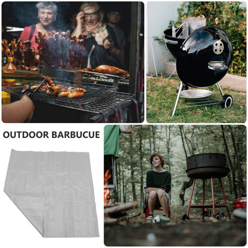 Barbecue Mat Protective Camping Portable Fire Blanket Glass Fiber Multi-function Fireproof Square 1