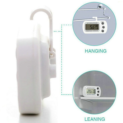 Digital Waterproof Fridge/Freezer Thermometer with LCD Min/Max. 1