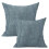 Clearance! 2Pc 20*20Inch Modern Contemporary Transitional Navy Blue Striped Polyester Throw Pillow (Excluding Pillow Core） 2