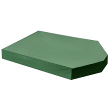 1PC 160x113x22cm Sandpit Cover Dustproof Protection Canopy Boat Shaped Waterproof Sunshade Cover (Green)
