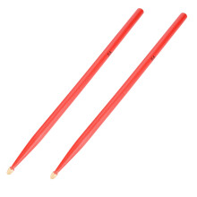 Paar 5A Ahorn-Schlagstöcke 40cm Rot/Schwarz für Drum-Accessoires