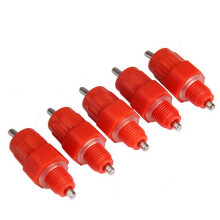 Specollect 20 Pack Horizontal Chicken Nipples Waterer, Automatic Poultry Nipples Horizontal Side Mount Chicken Drinkers for Chicken Quail Duck