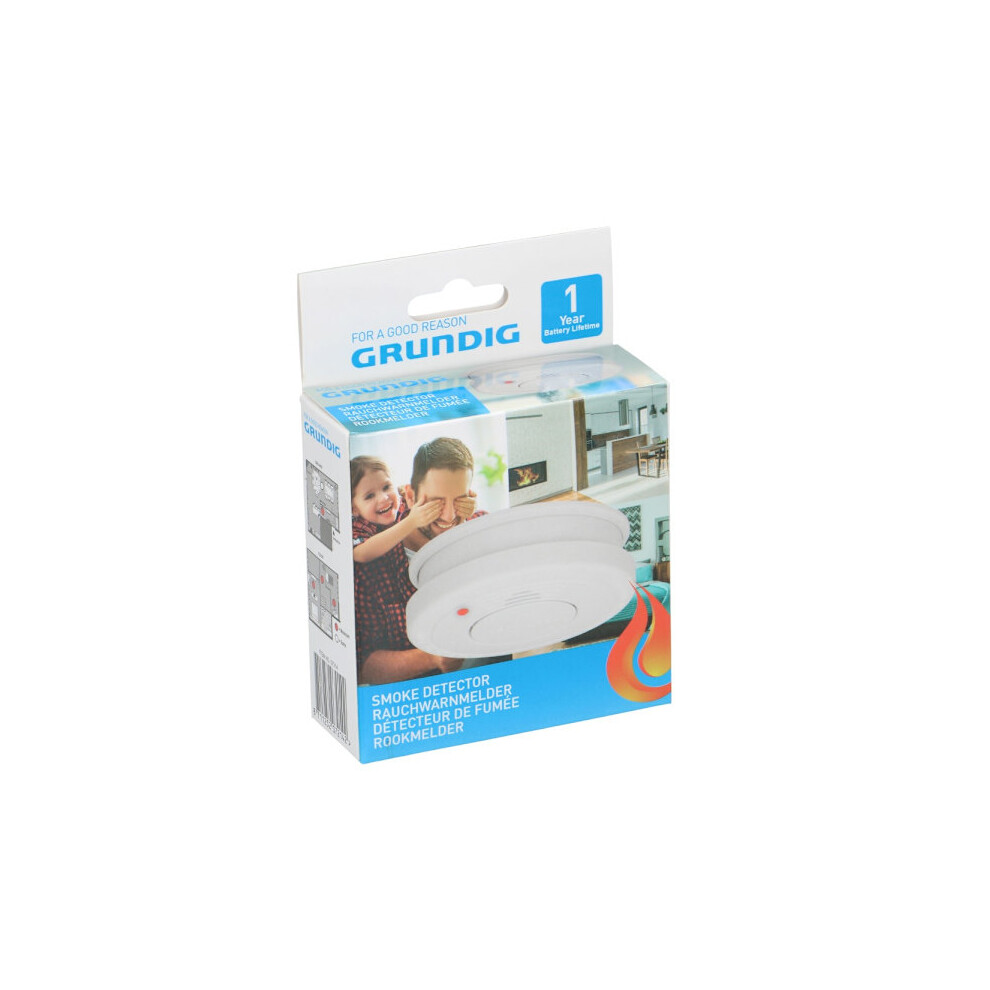 Grundig Smoke Alarm With Loud Siren 85 Db Â Protect Your Home 9389440653030