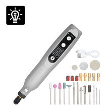 Pinnaco 5-Speed Electric Grinder Tool Set USB Charging Grinding Machine for Carving Wood Punching Metal Grinding Polishing